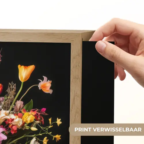 Vaas - Bloemen - Tulpen Light Box met batterij (Wandlamp) middel -USP_websiteprintNL