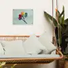 Lollys - Schaduw - Drie - Blauw tuinposter los doek klein -sfeer7