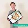 Leeuwenwelpje met schommel illustratie Kinderkoffer - Zwart klein -sfeer4_NL