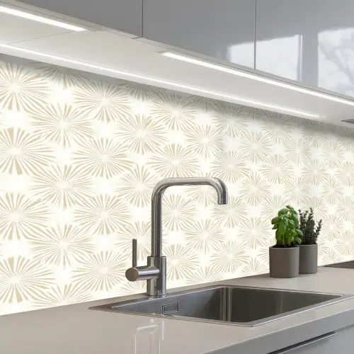 Abstract - Motief - Beige keuken achterwand 2 middel 871 -3d_schuin
