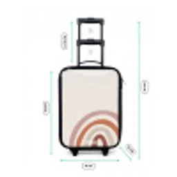 Ruwe regenboog naturel Kinderkoffer - Zwart klein -productfoto_formaten