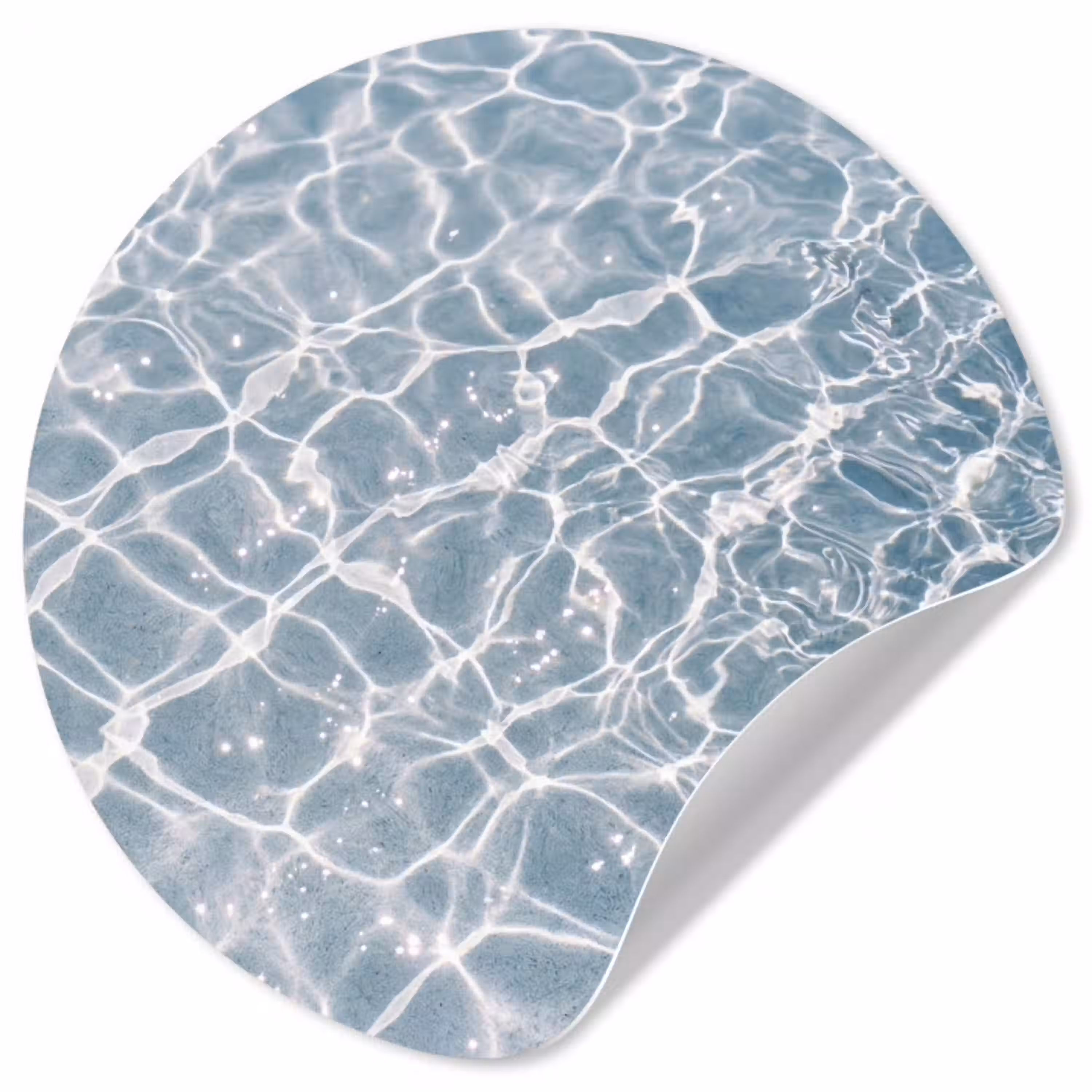 Water - Reflectie - Zonlicht Wandcirkel behangsticker klein -3d
