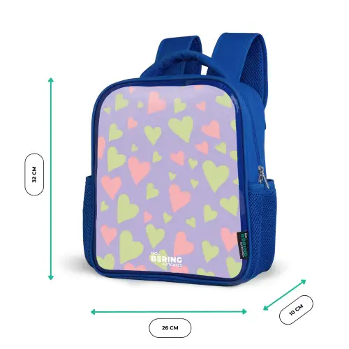 Lovely lila Kinderrugzak - Blauw middel -productfoto_formaten