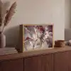 Goud - Marmer - Paars Light Box met batterij (Wandlamp) middel -sfeer2