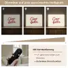 Ciao bella - Rood - Wit - Minimalistisch Light Box met batterij (Wandlamp) middel -USP_dimbaarDE