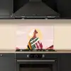 Vrouw - Zon - Kleurrijk keuken achterwand spatscherm klein -sfeer1