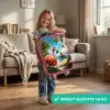 Flamingo en schildpad op tropisch strand Kinderkoffer - Roze klein -sfeer2_NL