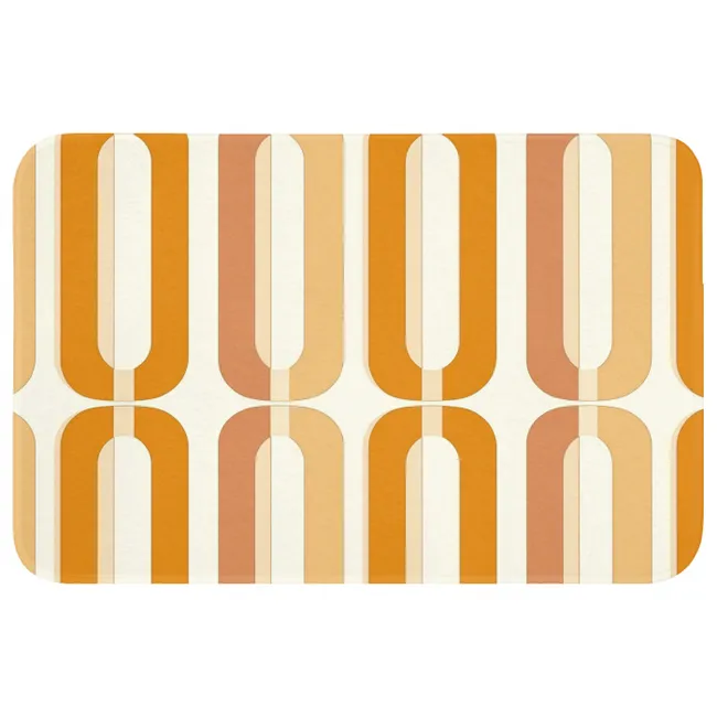 Badmat - U-vorm - Retro - Oranje