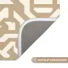 Modern - Abstract - Beige Badmat klein 997 -USP_AntislipNL