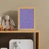 Dambord - Blauw - Patroon - Roze Light Box met kabel klein -sfeer2_kind