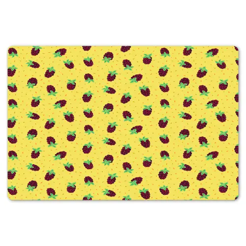 Geel - Frambozen - Patroon Placemat vinyl groot 368 -zzsfeer1_Kitchenyeah-website