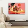 Kameel - Pyramides - Rode zon canvas 2cm klein -sfeer6