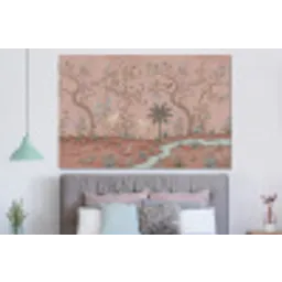 Nostalgisch - Reigers - Roze forex 5mm xxl -slaapkamer