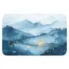 Landschap - Blauw - Modern - Goud - Abstract WCmat klein -3d