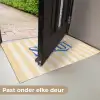 Salut - Quote - Strepen - Geel - Blauw - Wit Deurmat klein -USP_NL
