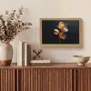 Bloem - Orchidee - Oranje Light Box met kabel (Tafellamp) klein -sfeer2