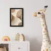 Retro - Geometrische lagen - Aardetinten fotolijst zwart zonder passe partout klein -usfeer4_kinderkamer