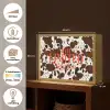 Koeienprint - Limited edition - Rood Light Box met batterij (Wandlamp) middel -USP_websiteoverzichtNL