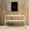 Spreuken - Ik hou van jou - Quotes Tuinposter op houten frame 2 cm dik klein -sfeer4