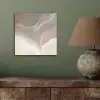 Golvende lijnen - Luchtstromen - Harmonieus aluminium wit klein -sfeer2
