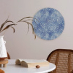 Modern - Abstract - Blauw Akoestische PET Vilt - Rond klein 838 -sfeer3