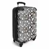 Patronen - Zwart - Wit - Minimalisme NBS - Handbagage koffer - Unisex middel -productfoto_3d