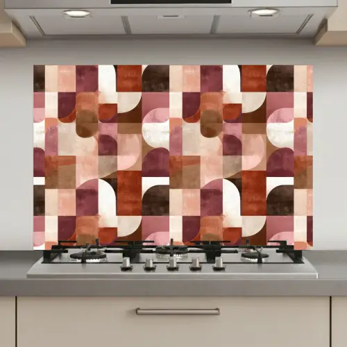 Geometrie - Modern - Retro keuken achterwand spatscherm klein 900 -3d_website