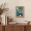 Vissen - Waterlelies - Oranje - Water Light Box met kabel (Tafellamp) klein -sfeer2