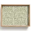 Grafisch - Patroon - Groen Dienblad Rechthoek middel 911 -z3d_shopping
