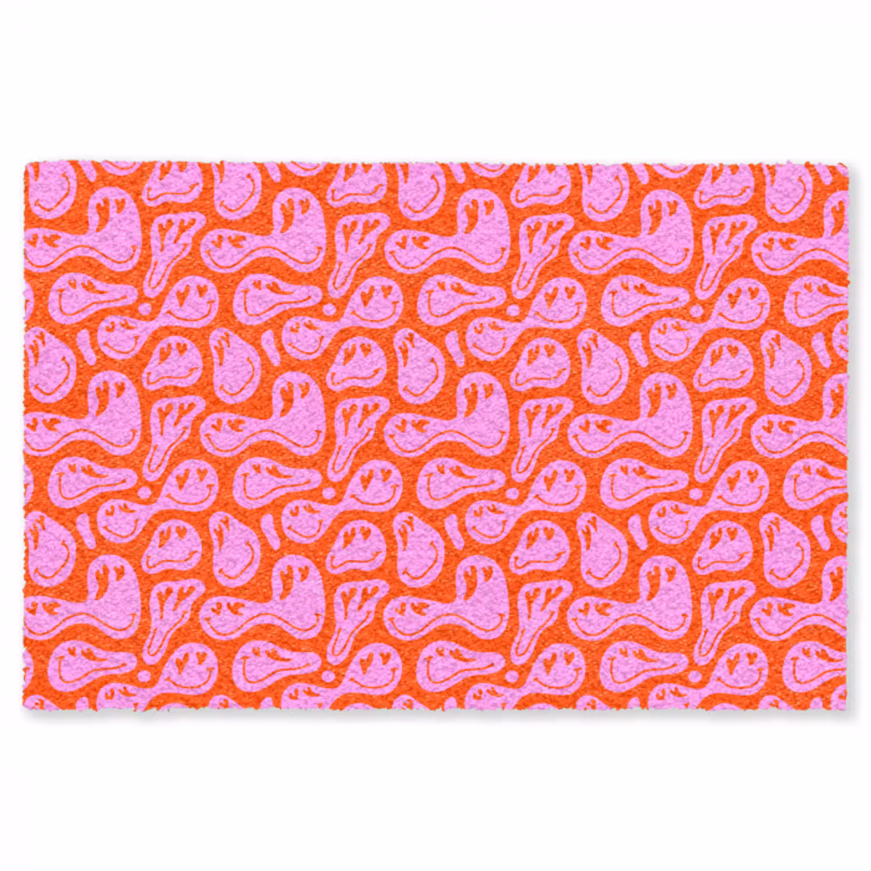 Valentijn - Smiley - Rood - Roze Vloerkleed Rechthoek klein 1091 -3d
