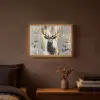 Abstract - Hert - Gewei - Goud Light Box met batterij (Wandlamp) middel -sfeer4