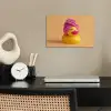 Badeend - Handdoek - Kleurrijk poster papier klein -sfeer1