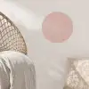 Roze - Palet - Oud - Effen - Oudroze Wandcirkel behangsticker klein 186 -sfeer4