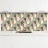 Harmonie - Patroon - Kleurrijk keuken achterwand 2 middel 871 -3d