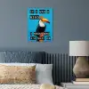 Vogel - Toekan - Blauw - Quotes poster papier klein -sfeer2