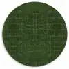 Krokodil - Leer - Groen Wandcirkel plexiglas klein 852 -3d