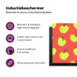 Appels - Modern - Groen Inductie beschermer vinyl 3mm klein 276 -zzzzzzz-cc-usp