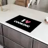 I love cooking - Koken - Hartje - Kookliefhebber - Kok - Spreuken Inductie beschermer vinyl 3mm klein -sfeer8