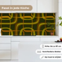 Jaren 70 - Retro - Groen keuken achterwand 2 middel 871 -sfeer4_DE
