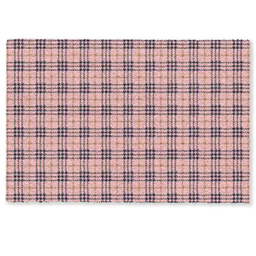 Plaid - Patroon - Schotse - Roze Deurmat klein 898 -zkaufland3d