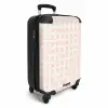 Koraalkruisjes op gebroken wit NBS - Handbagage koffer - Volwassenen Unisex middel -productfoto_3d