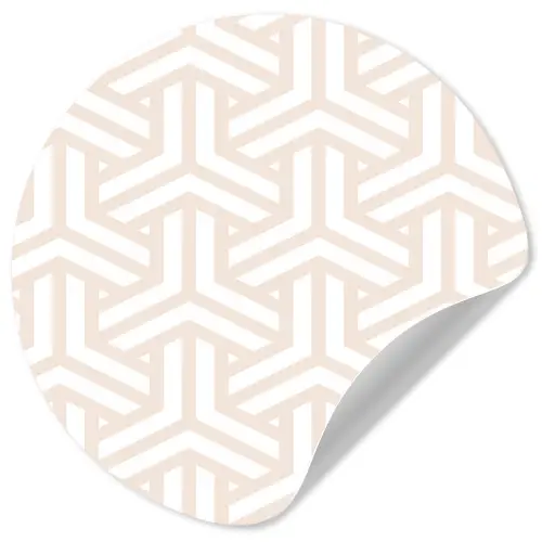 Geometrie - Lijn - Vorm - Patroon Wandcirkel behangsticker klein 186 -3d
