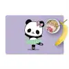 Dansende panda - Paars - Sierlijk - Kawaii Placemat vinyl groot -zzzproduct_Kitchenyeah-website