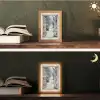 Bos - Winter - Bomen - Natuur - Pad - Doorkijk - Wit Light Box met kabel (Tafellamp) klein -sfeer3