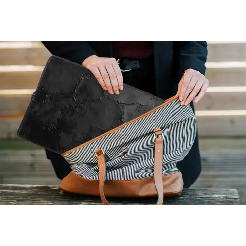 Zwart - Verf laptophoes neopreen klein -tas