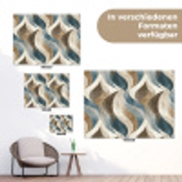 Abstract - Golven - Kleurrijk tuinposter los doek klein 239 -Xsfeer9_DE