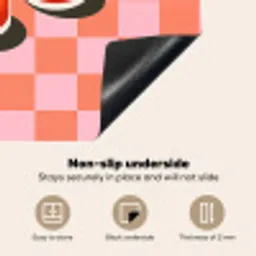 Sinaasappel - Glazen - Oranje Inductie beschermer vinyl 3mm middel -vsfeer4_ENG