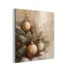 Kerst - Kerstballen - Beige - Goud aluminium wit klein -3d