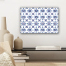 Modern - Patroon - Blauw - Roze canvas 2cm klein 34 -sfeer6