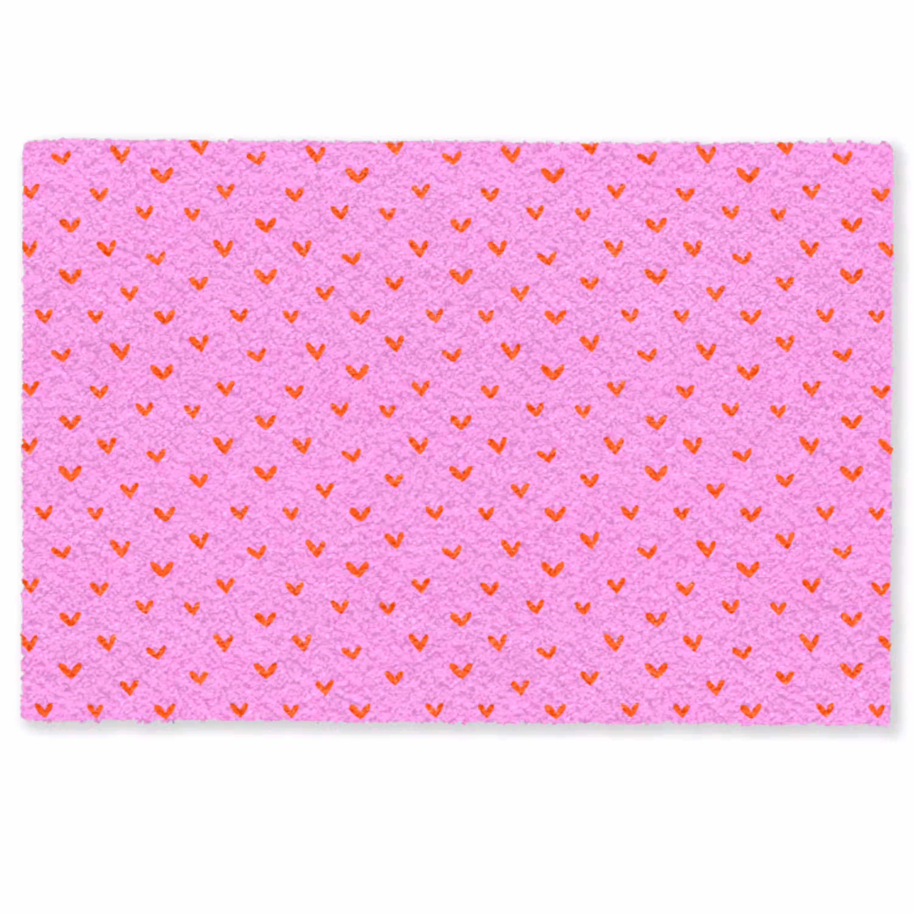 Rood -  Hartjes - Roze - Patroon Deurmat klein 898 -zkaufland3d